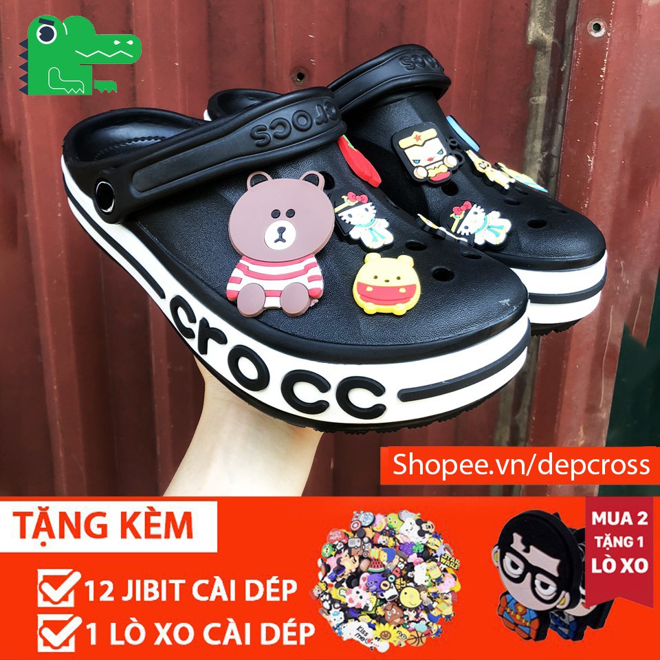 [Mã FASHIONT4MA2 giảm 10K đơn 50K] dép cross quai ngang đenFREESHIPdép cross quai ngang MAI7YU221