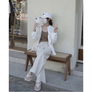Áo sơ mi chất linen dày dặn cổ trụ - SM04