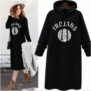Váy hoodie nỉ bông