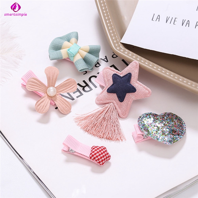 Set 5 Kẹp Tóc Đáng Yêu Cho Bé Gái