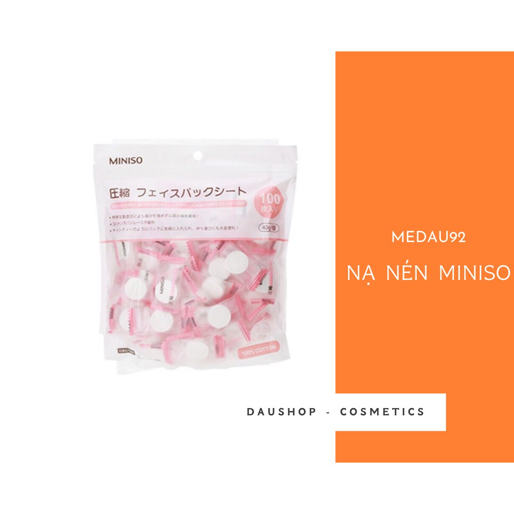 Combo 100 viên mặt nạ nén Miniso