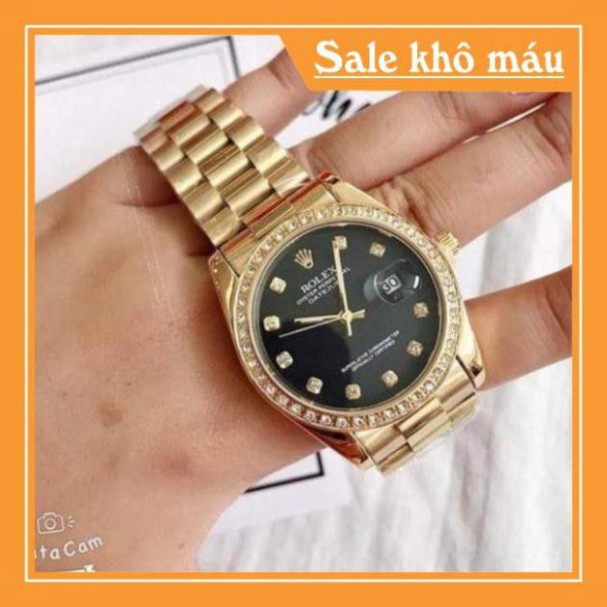 (Rolex) Đồng hồ nam rolex full màu, không gỉ, chống nước, bảo hành 12 tháng