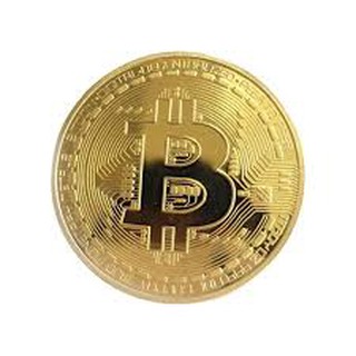 Đồng tiền may mắn Bitcoin mạ vàng 24K PA01