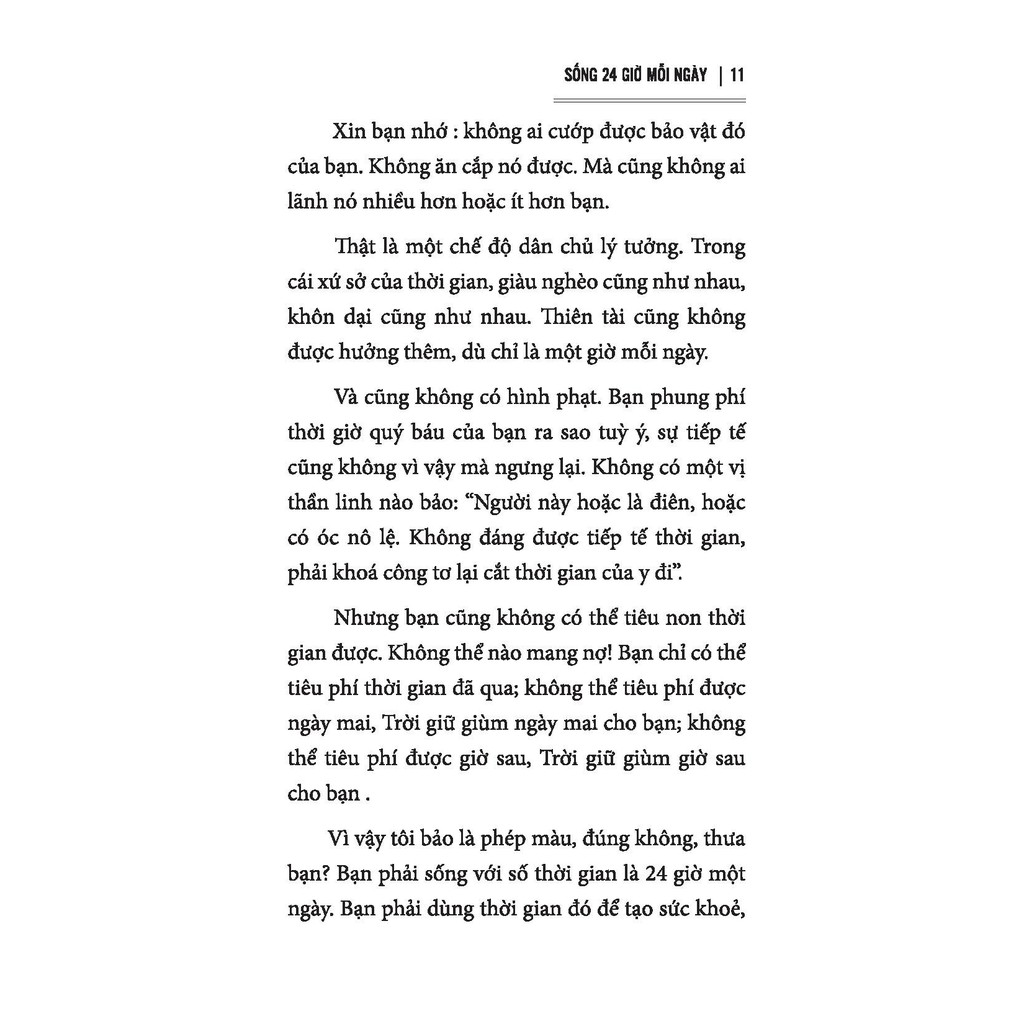 Cuốn sách Sống 24h Một Ngày | BigBuy360 - bigbuy360.vn