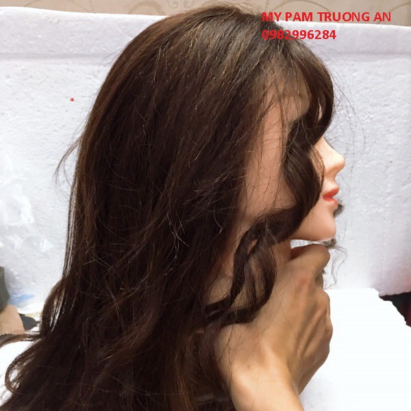 (tặng eto gá đầu) Đầu manocanh chịu nhiệt độ học làm tóc cô dâu