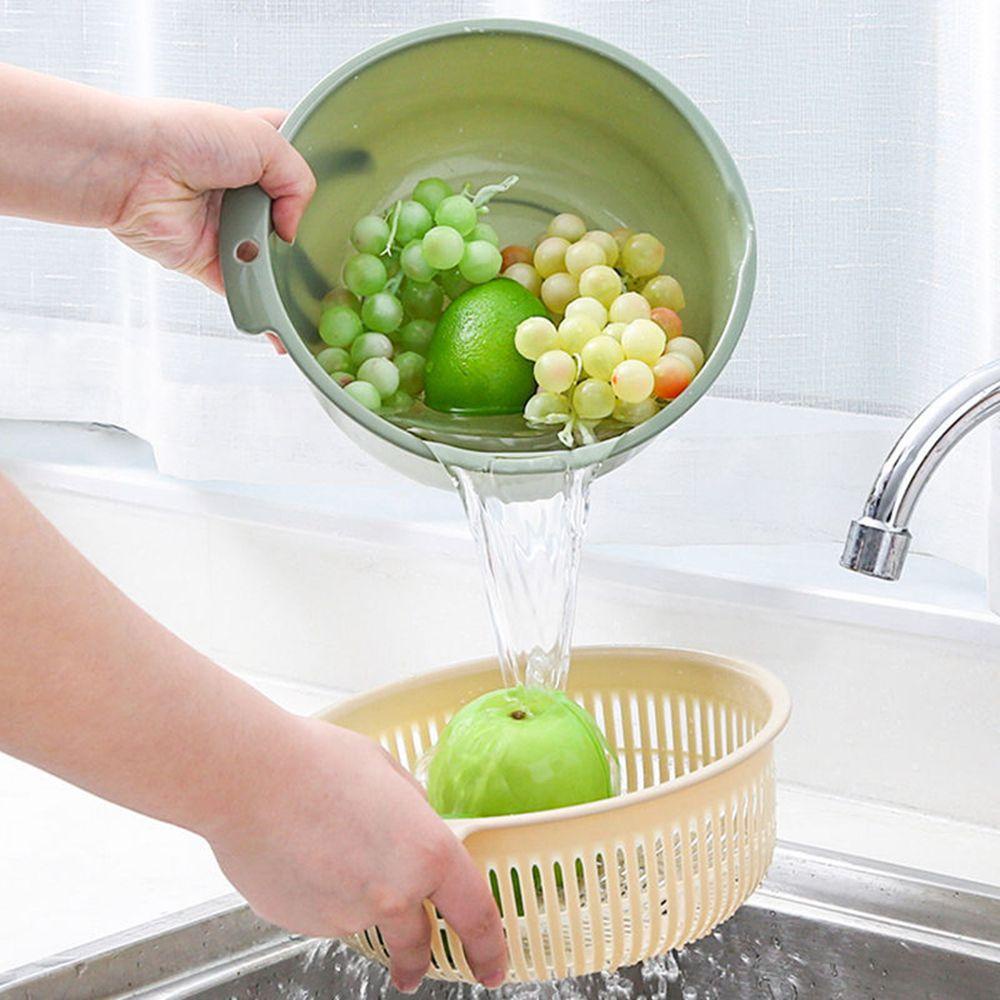 LEISURE Rổ Đựng Rau Củ Quả 2 Trong 1 Tiện Lợi Dành Cho Nhà Bếp