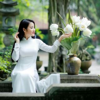 Vải áo dài học sinh