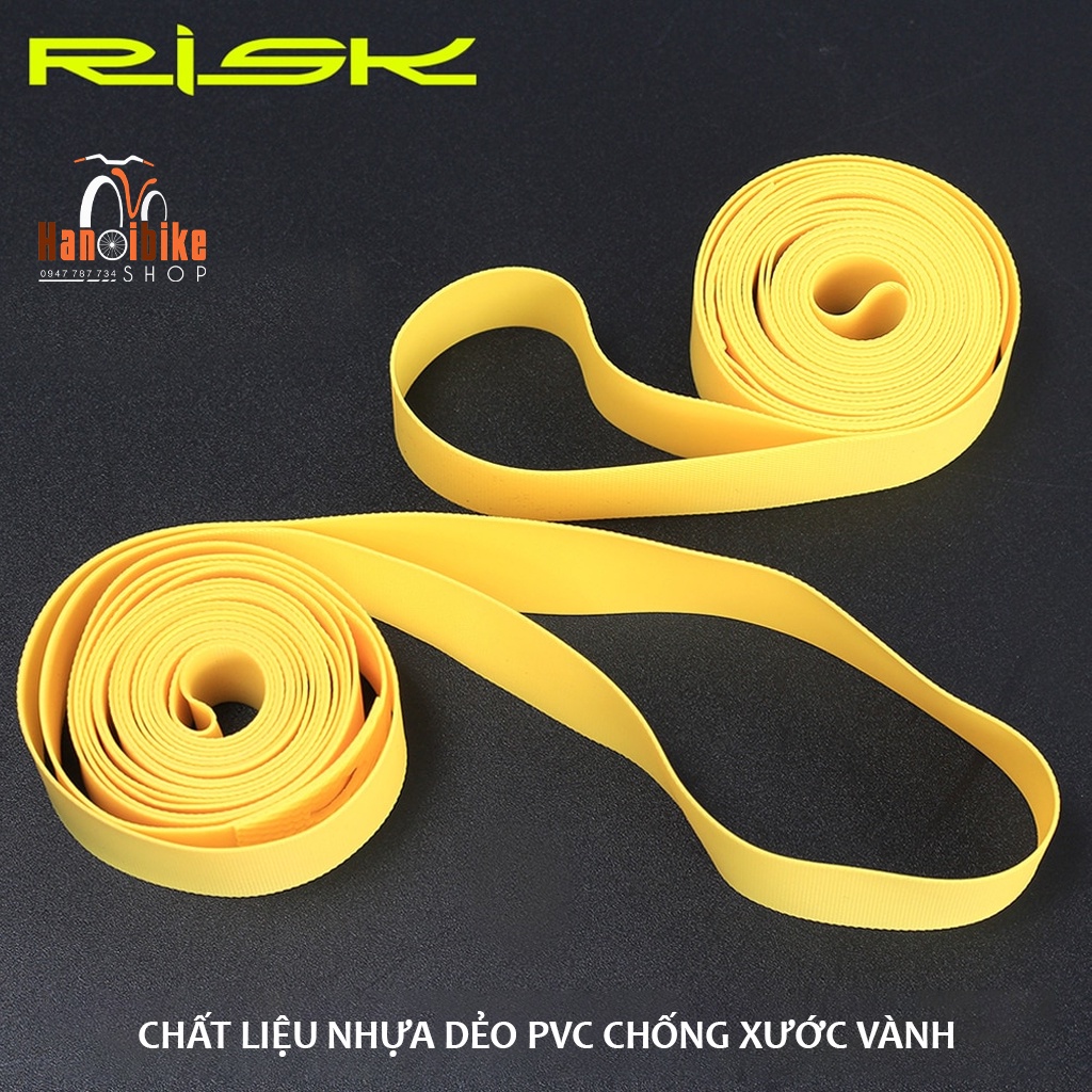 Dây lót vành xe đạp Risk màu vàng siêu bền