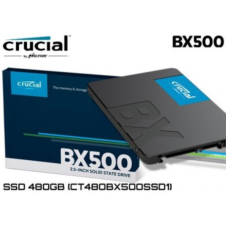 SSD Crucial BX500 3D NAND SATA III 2.5 inch 480GB CT480BX500SSD1 | BigBuy360 - bigbuy360.vn