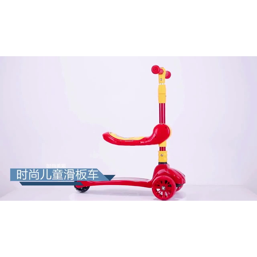 Đồ Chơi Vận Động Xe Chòi Chân, Xe Bươn Trượt Chân Cho Bé Bánh Có Đèn Có Nhạc 3 in1 Chịu Lực 90KG