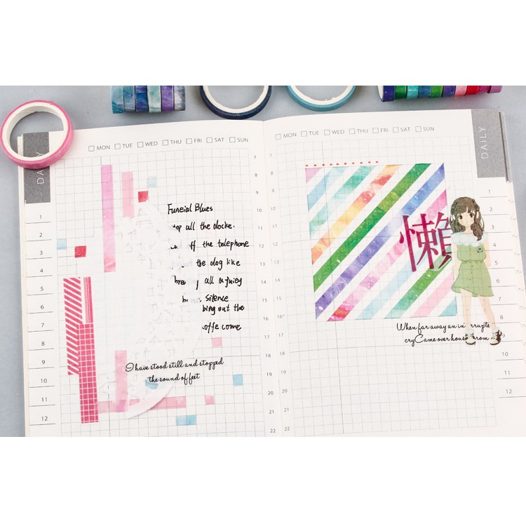 Set 20 cuộn Washi tape size nhỏ MO-CARD