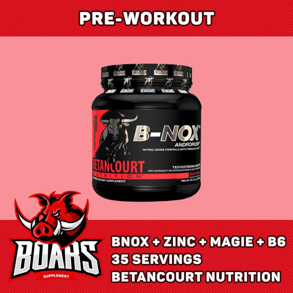 Preworkout Bnox 35 serving - Hỗ trợ tăng sức mạnh, bổ sung ZMA, tăng Testosterone - B-NOX Pre Workout