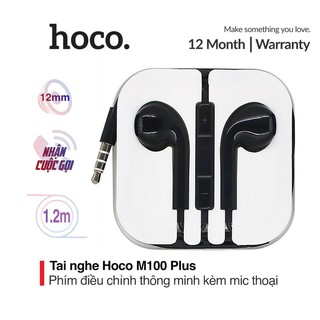 ⚡NowShip⚡ TAI NGHE ÂM THANH HAY HOCO M55 NHÉT TAI DÂY CÓ MIC JACK 3.5mm cho Điện Thoại IPhone Android - H2N
