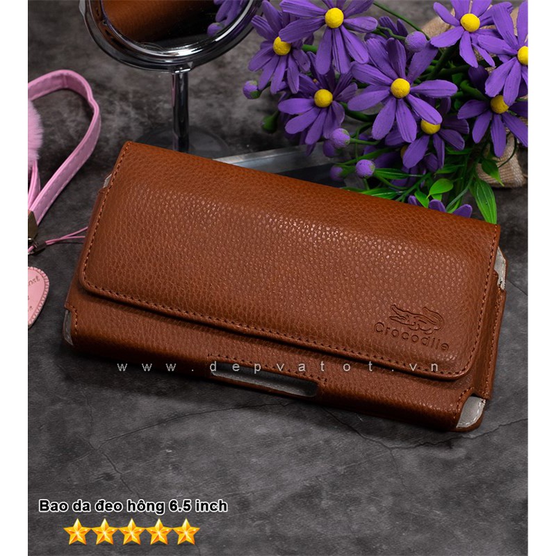Bao da điện thoại đeo hông , thắt lưng 6 inch