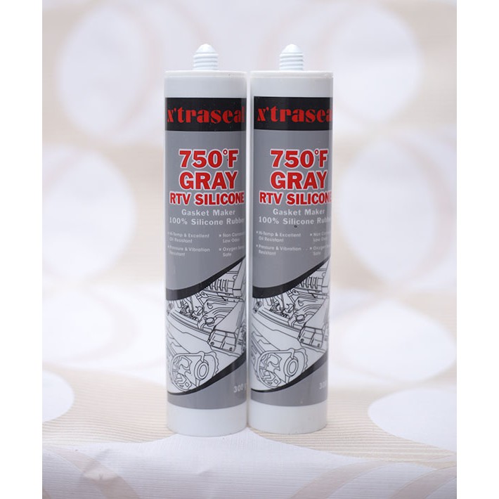 Keo tạo gioăng chịu nhiệt Xtraseal 750°F Gray RTV Silicone 300gr