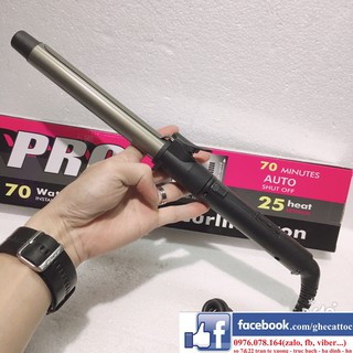 (Tặng 3 kẹp vịt) Máy uốn xoăn tóc cao cấp PRO 25mm