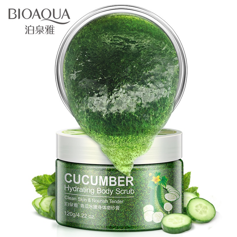 Tẩy da chết toàn thân body dưỡng da trắng sáng mềm mịn chiết xuất Cucumber Bioaqua Somoholic TDC1-CUCUMBER