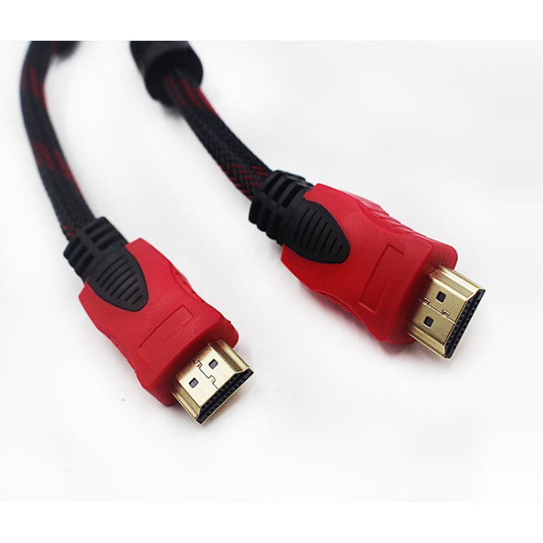 Dây cáp HDMI (Dài 5m) 1.4 Full HD bọc dù cao cấp (Có chống nhiễu hiệu quả)