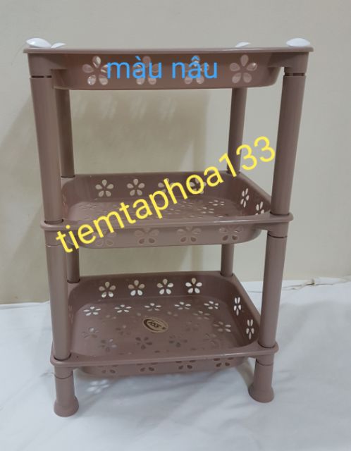 Kệ nhựa 3 tầng đa năng đựng vật dụng mỹ phẩm