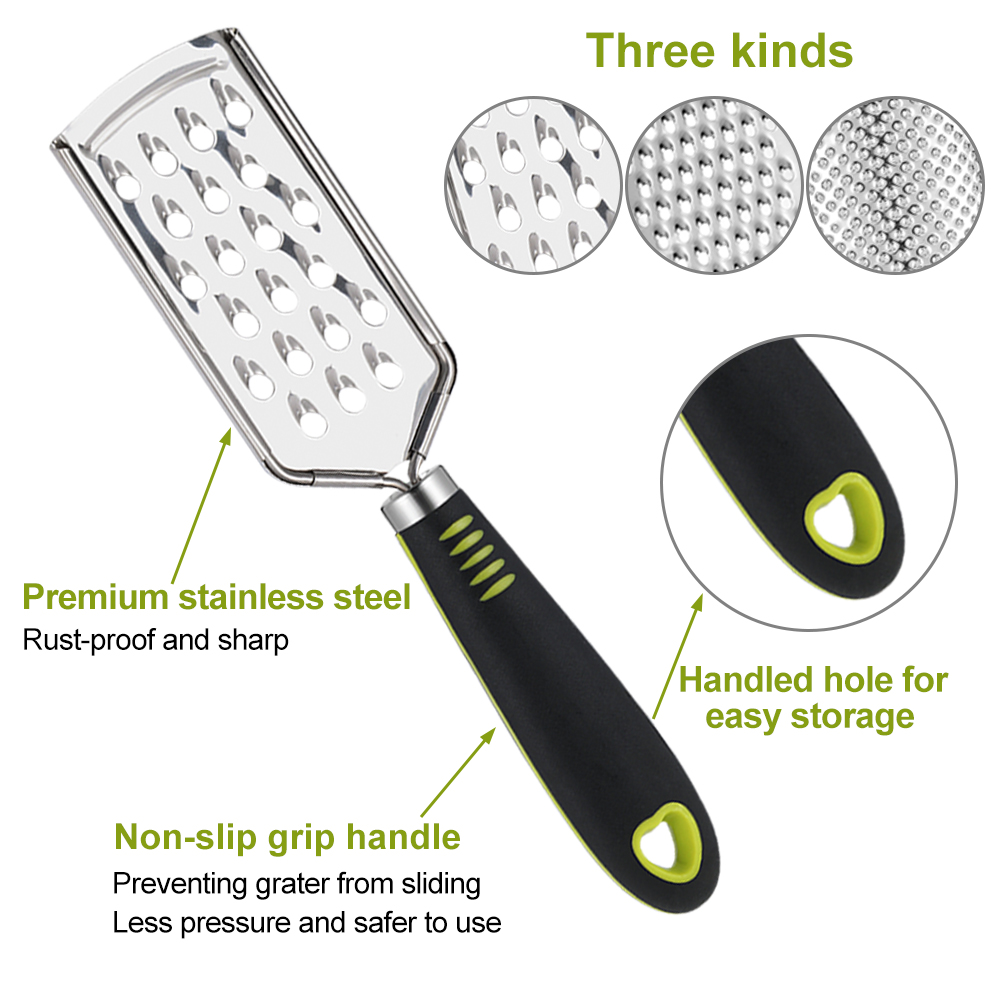 Bộ Dụng Cụ Bào Phô Mai Bằng Thép Không Gỉ Nhiều Màu Sắc Kèm Hộp Đựng | BigBuy360 - bigbuy360.vn