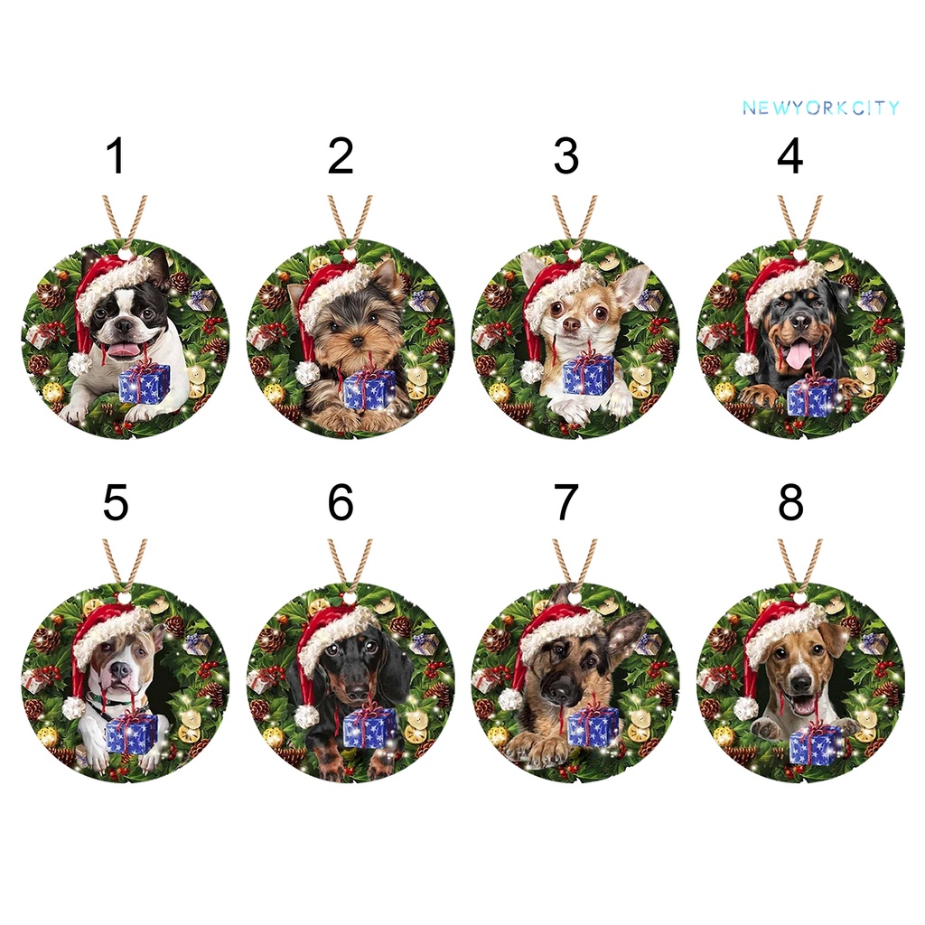 Tag Treo Trang Trí Giáng Sinh Hình Chú Cún Dễ Thương