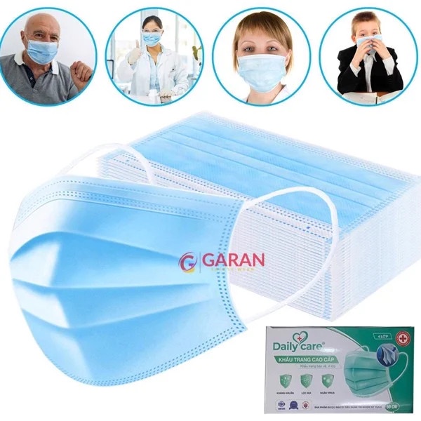 Khẩu Trang Y Tế 4 Lớp Daily Care Kháng Khuẩn Cao Cấp Giá Sỉ
