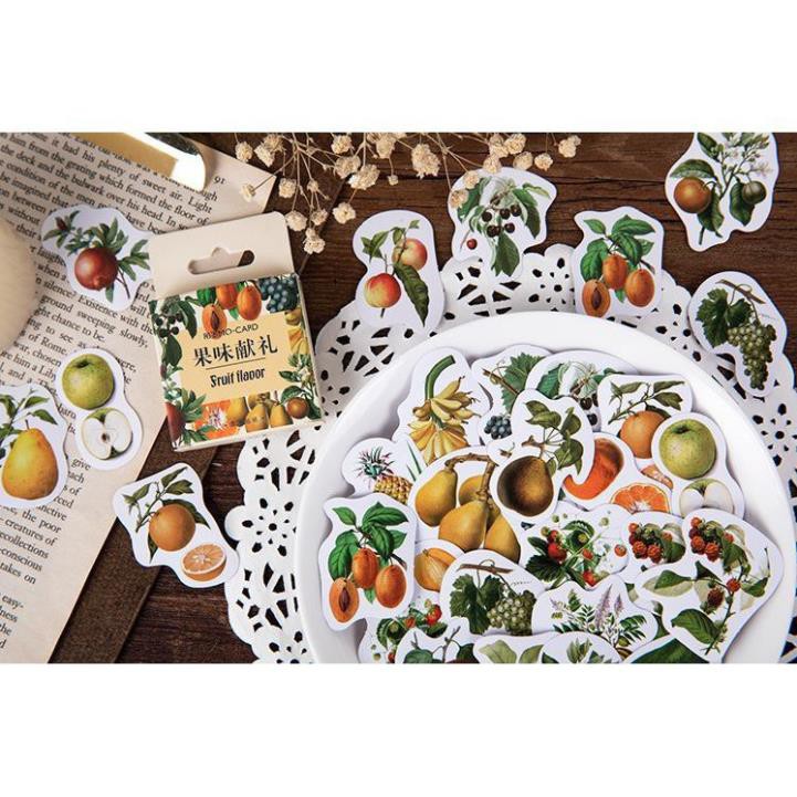 Bộ 45 Sticker Hàn Quốc hình Quả dán trang trí E20