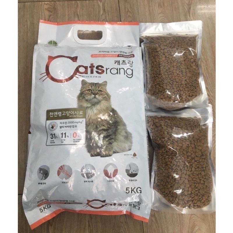 Hạt Catsrang dành cho mèo bao 5kg - bao chiết 1kg