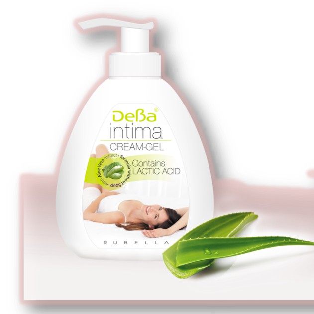 Gel vệ sinh phụ nữ Deba Intimate care Gel - Gel Lô Hội 250 ml/ Bulgaria
