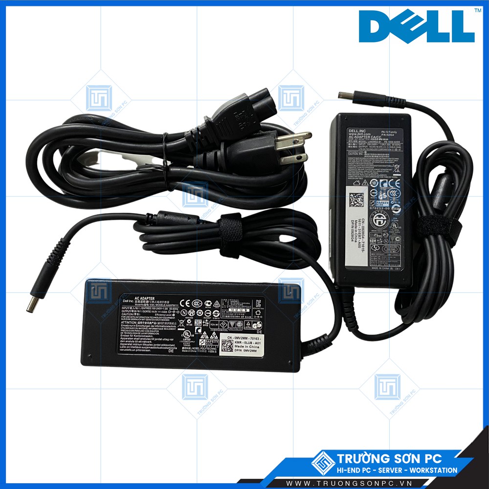 Sạc LAPTOP DELL Chân Kim Nhỏ ZIN 19.5V – 3.34A 65W | Adapter Dell 5568 3558 3458 3559