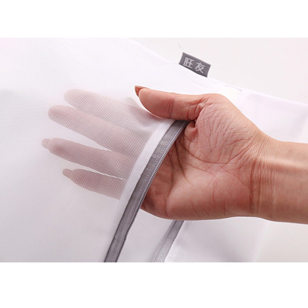 Túi Lưới Đựng Quần Áo Cho Máy Giặt HÀNG DÀY G7 - Bảo Vệ Đồ Lót Trong Máy Giặt (Khóa Màu Xám)