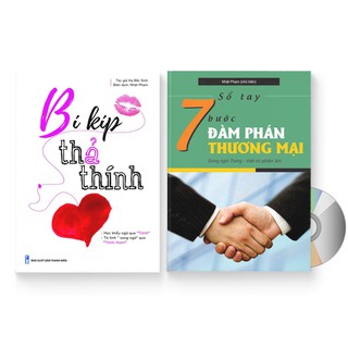 Sách - Combo 2 sách: Bí kíp thả thính + Sổ tay 7 Bước đàm phán thương mại + DVD quà tặng