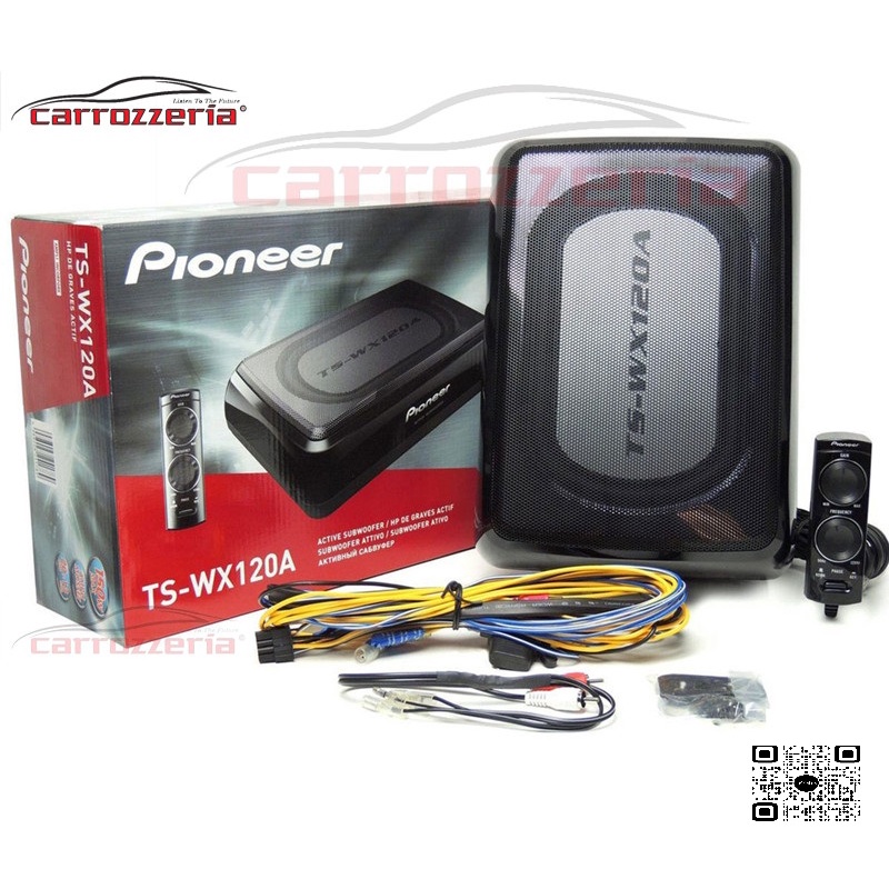 Loa sub gầm ghế Pioneer TS-WX120A  8 inch,cho ô tô du lịch,công suất 150W, giúp cải thiện hệ thống âm thanh của xe