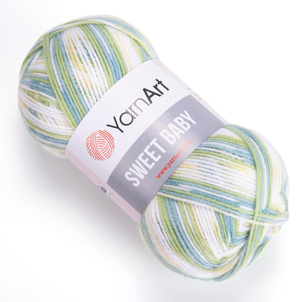 Cuộn len màu loang siêu ngọt ngào giành cho bé Sweet Baby - Nhập khẩu chính hãng từ YarnArt - 100 gram dài 300m