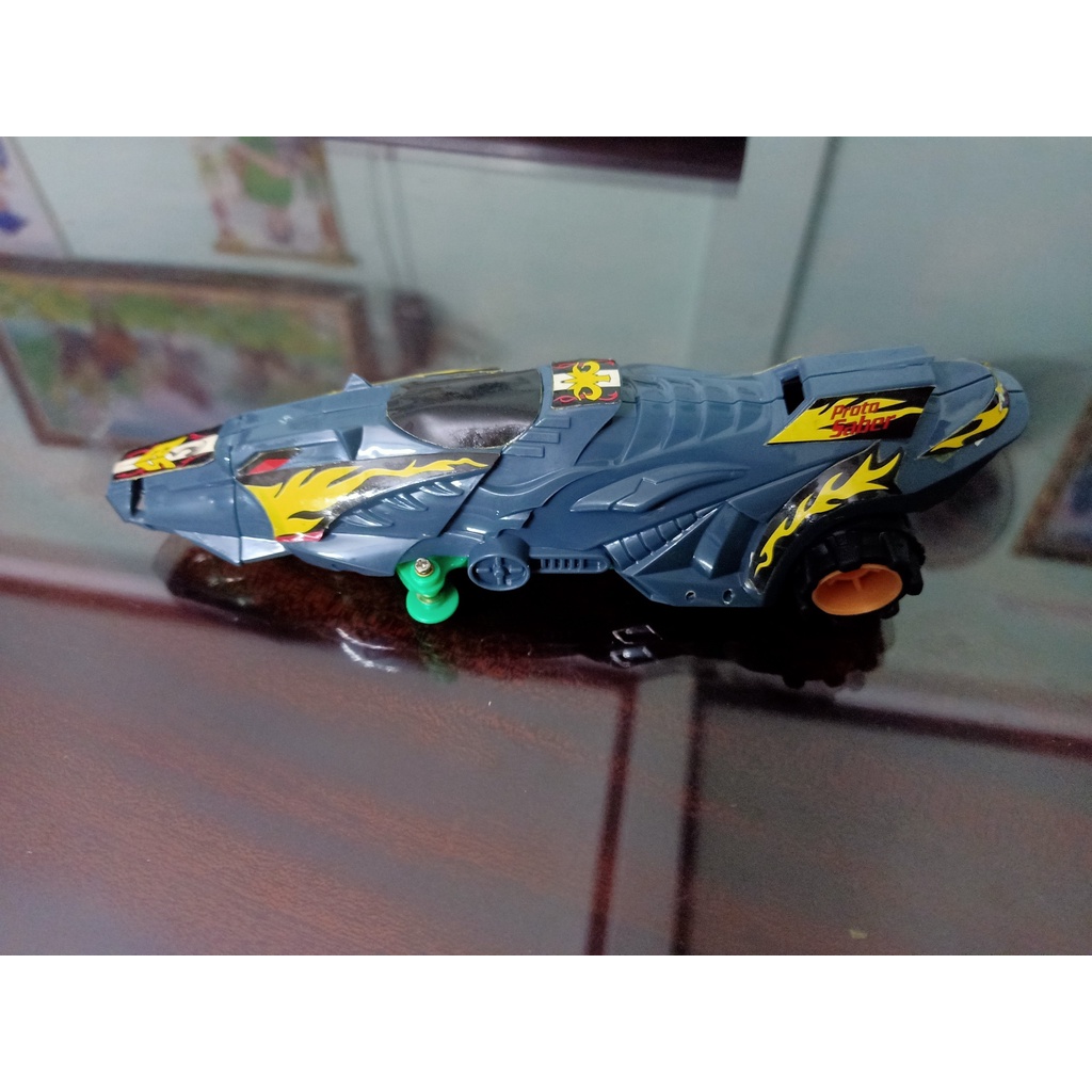 Đồ chơi trẻ em - Bộ sưu tập xe tay đua ngân hà lắp ráp có ticker có CD