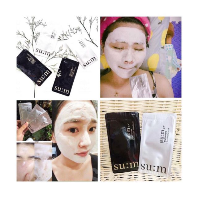 Miếng mặt nạ thải độc da Sum 37/ mask sủi bọt thải chì