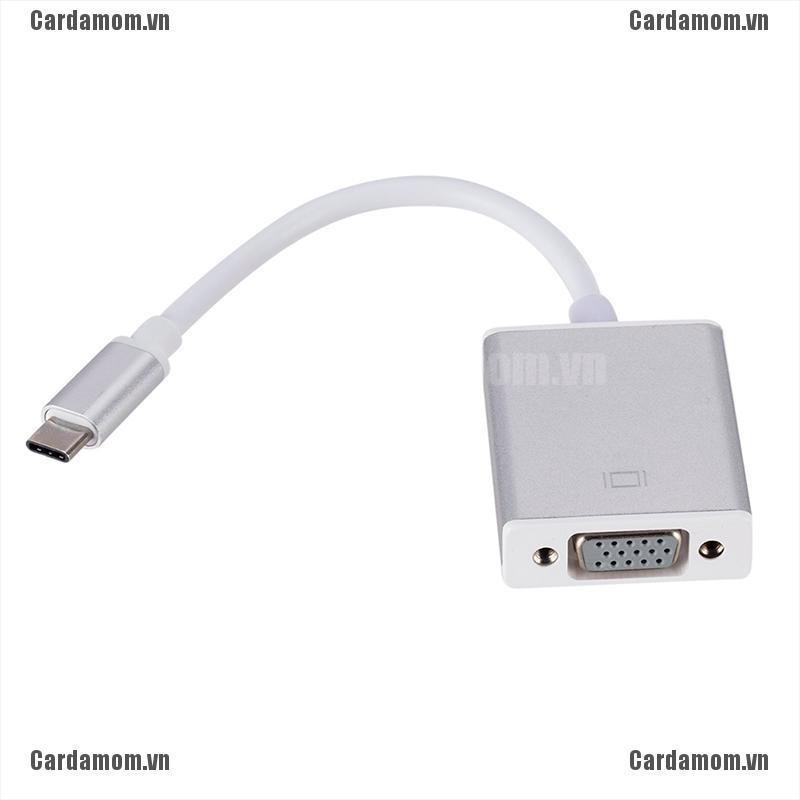 {carda} USB 3.1 Type C To VGA Adapter Cable USB-C Male To VGA 1080p Female Converter{LJ} | BigBuy360 - bigbuy360.vn