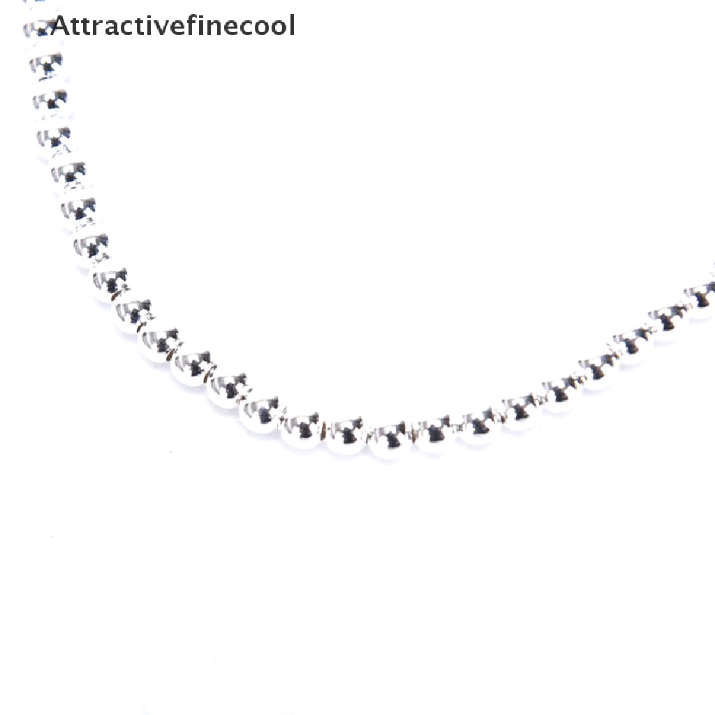 Vòng tay nữ chuỗi hạt tròn màu bạc thời trang