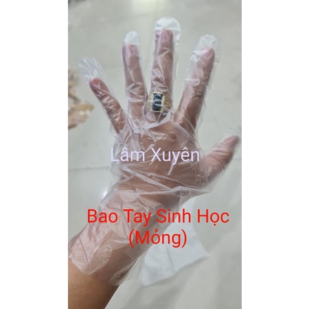 Bao tay nilong ni lông gai  Dày Mỏng❤ nhựa cao su cao cấp chia sẵn 1 lạng 100g rẻ cho quán ăn salon tóc nam nữ nail spa