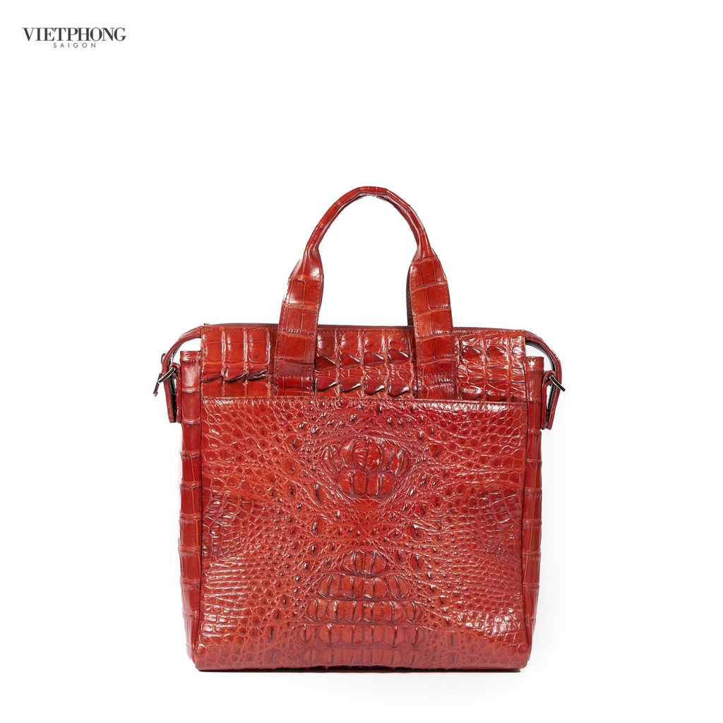 Túi xách công sở da cá sấu nam VIETPHONG Charkes S1018
