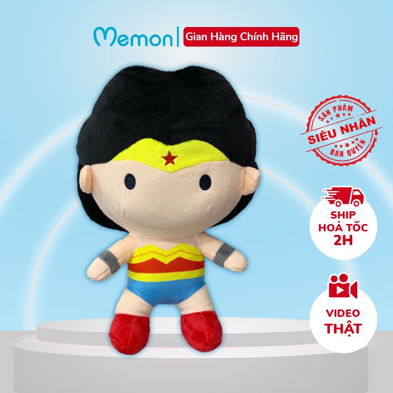 [Mã LIFEM1 giảm 50k đơn 99k] Gấu Bông Wonder Woman Nữ Thần Chiến Binh Mẫu Mới Cao Cấp Memon