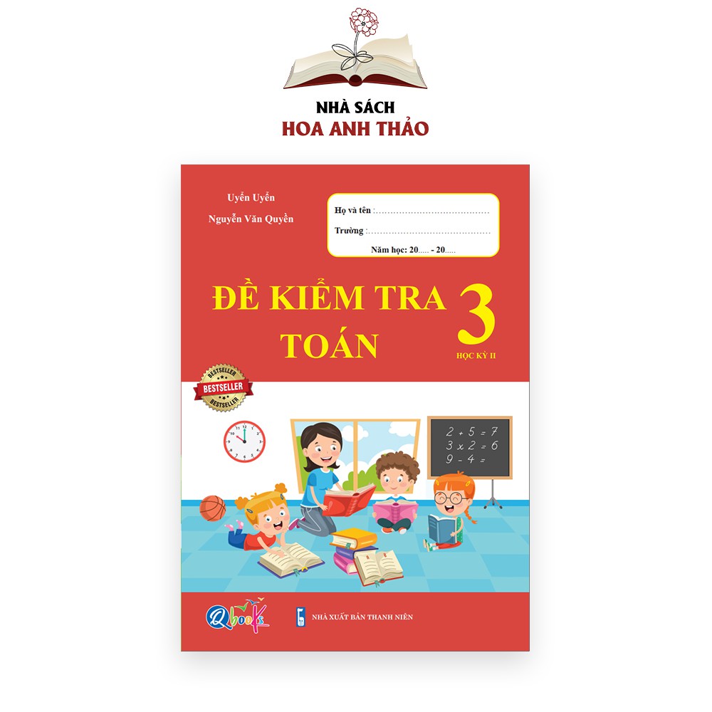Sách - Đề kiểm tra Toán và Tiếng Việt lớp 3 học kỳ 2 Bộ 2 quyển
