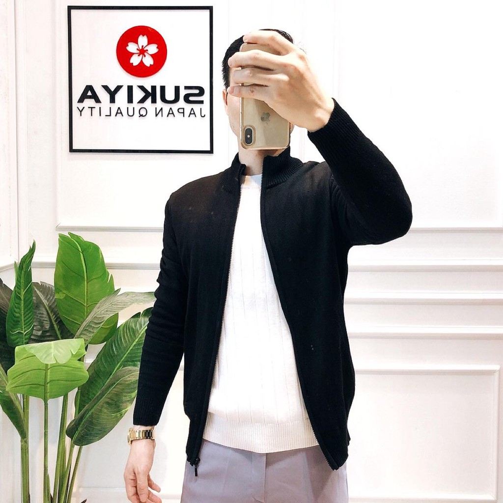 Áo khoác len cardigan nam chất đẹp Sukiya Fashion AL04 | BigBuy360 - bigbuy360.vn