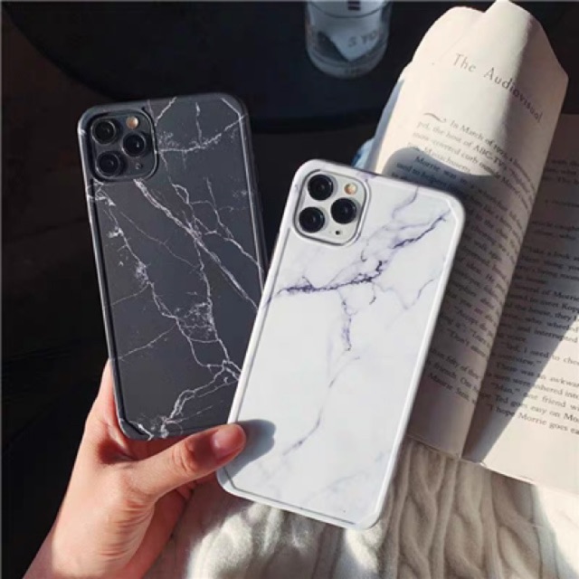 Ốp lưng iphone Vân Đá Nhựa Dẻo Mịn IMD