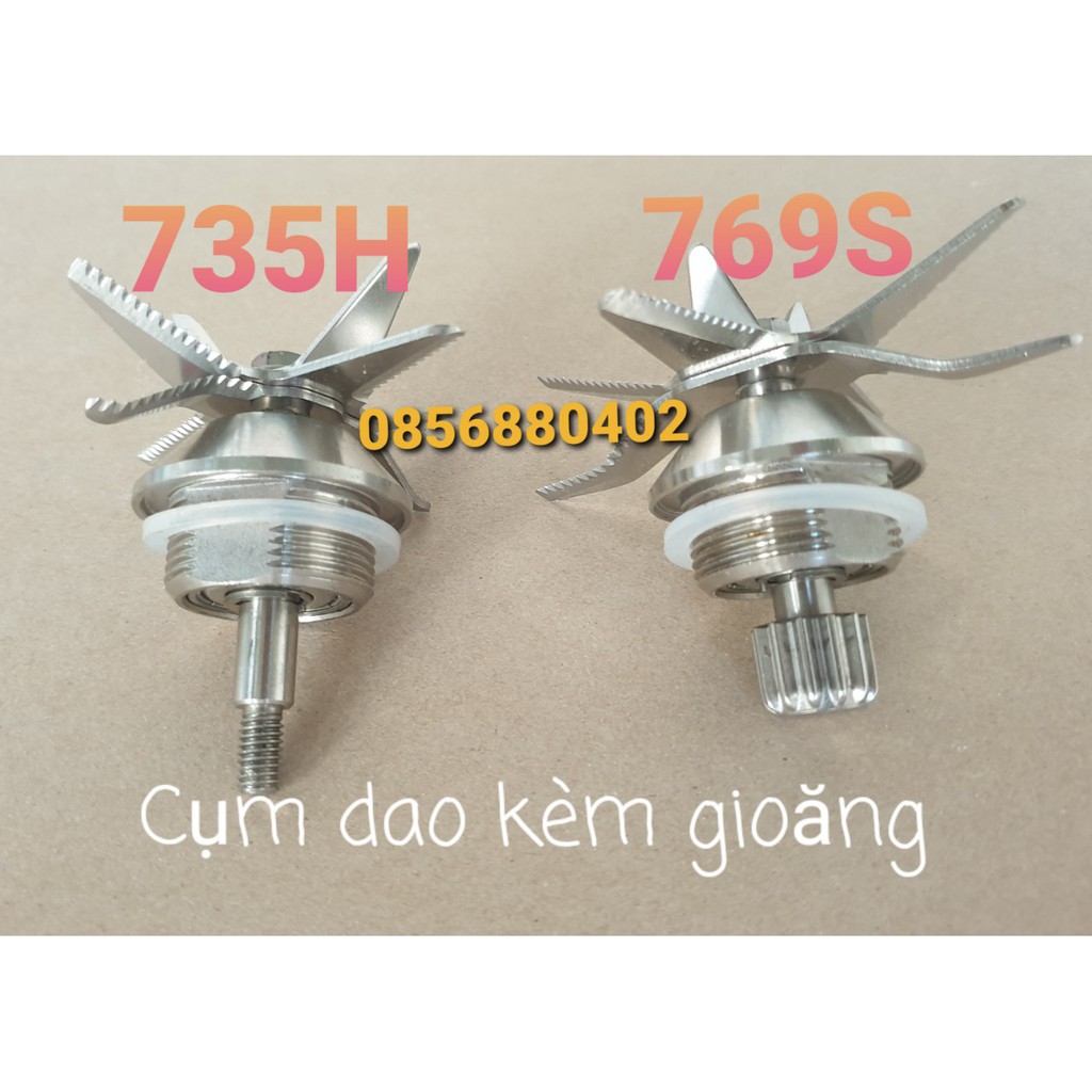 Bộ Lưỡi dao kèm gioăng của Máy làm sữa hạt Ranbem 735H 769S khắc phục lỗi chẩy nước, kêu to bất thường.