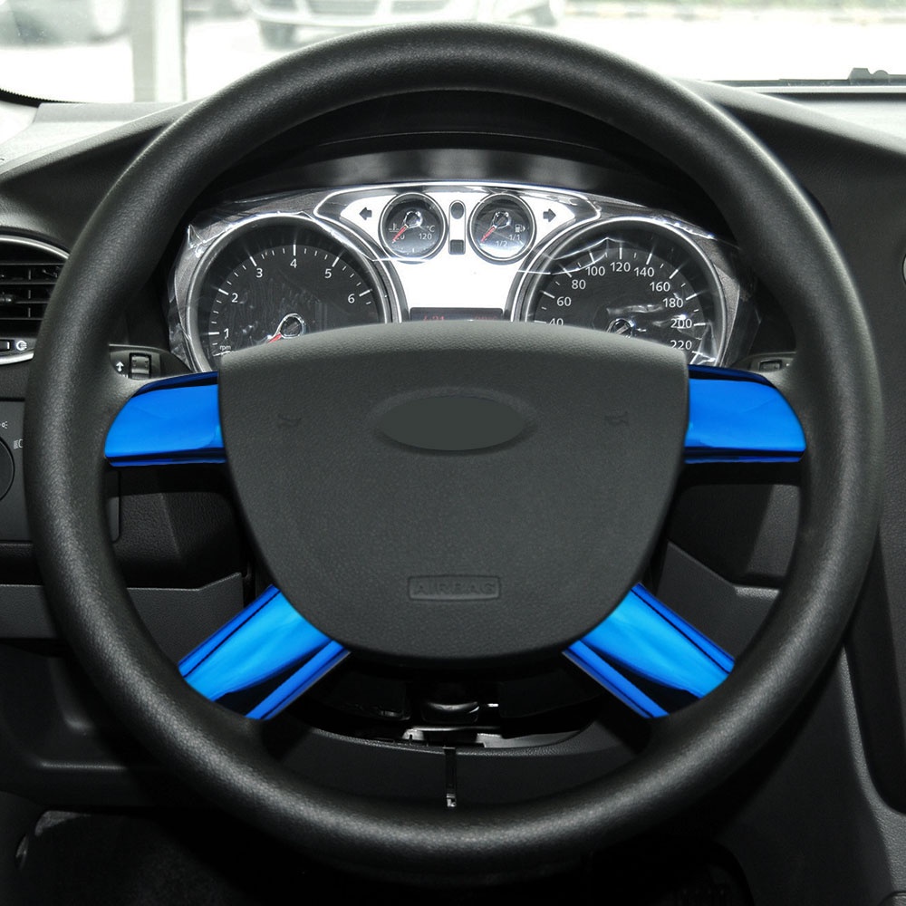 Khung Inox Trang Trí Vô Lăng Xe Hơi Ford Focus 2 MK2 2005-2011