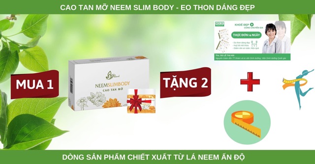 Cao tan mỡ NEEM SLIMBODY