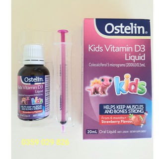 Vitamin D3 Ostelin 20ml hàng Úc