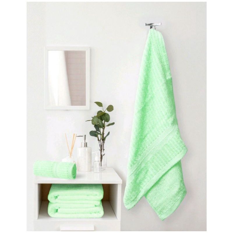 Combo Bộ 2 Khăn Cotton size 61 * 120 cm và 40 * 80 cm