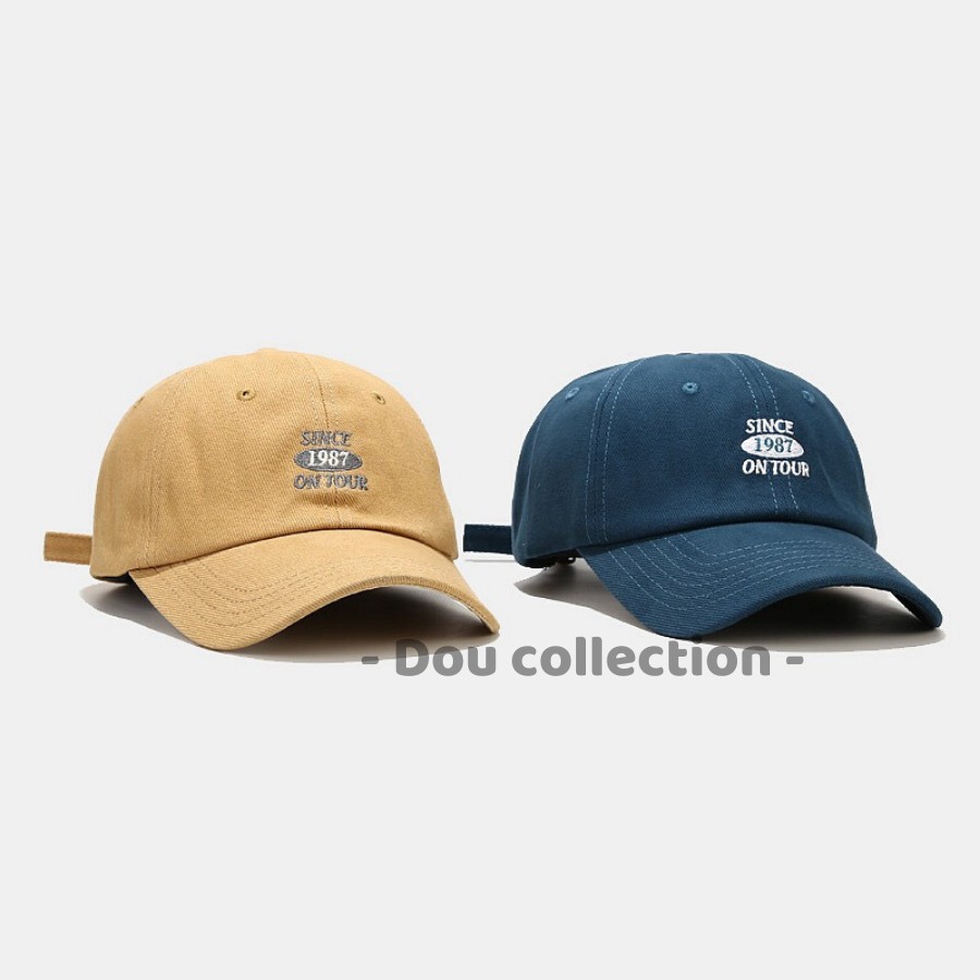 [Nowship2h] Nón kết (Mũ lưỡi trai) Unisex thiêu logo SINCE 1987 ON TOUR - Chất liệu Cotton - Mã NV026